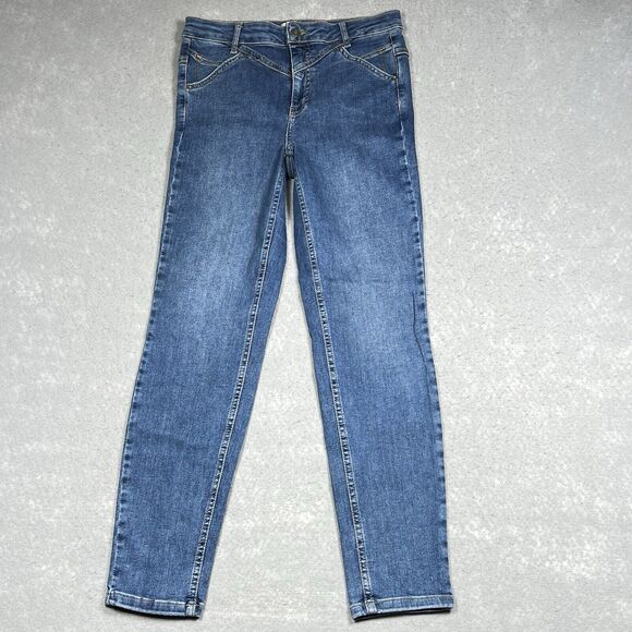 Free People Denim - Free People We The Free Skinny Jeans Size 29 Medium Wash Retro 80s Y2K